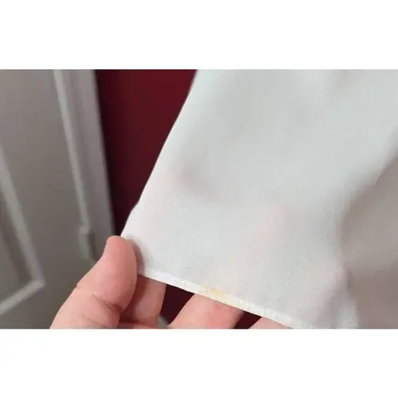 White House Black Market Chiffon Fringe Dressy Professional Tank Top - Picture 4 of 7